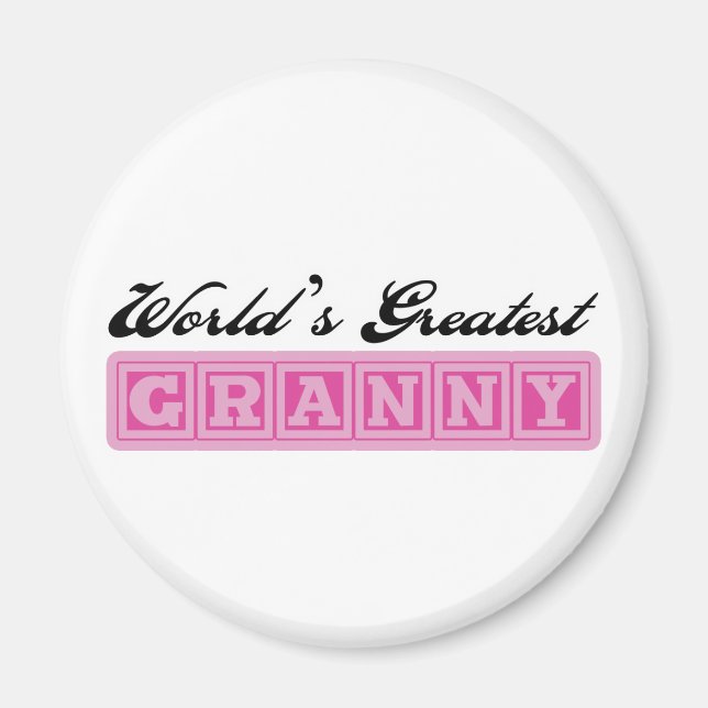 Aimant World&apos ; s Granny (Devant)