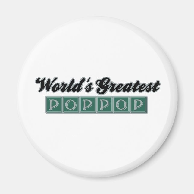 Aimant World&apos ; s Plus grande PopPop (Vert) (Devant)