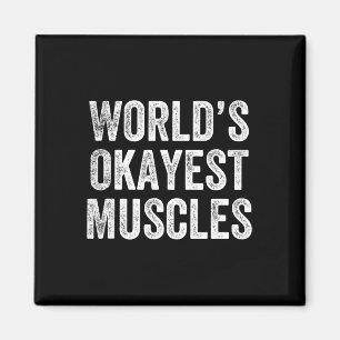 Aimant World’s Okayest Muscles Gym Weightlifter Bodybuild
