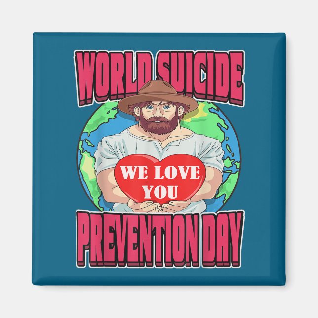 Aimant World Suicide Prevention Day Motivational Dad Sept (Devant)