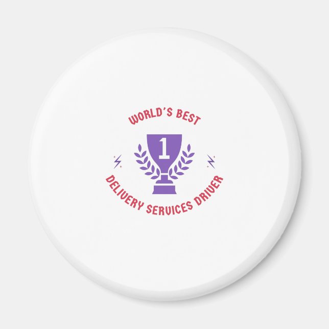 Aimant World's best delivery services driver (Devant)