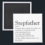 Aimant World's Best Ever Stepfather, Stepdad Definition<br><div class="desc">Personalise for your special stepfather,  stepdad,  or daddy to create a unique gift for Father's day,  birthdays,  Christmas or any day you want to show how much he means to you. A perfect way to show him how amazing he is every day. Designed by Thisisnotme©</div>