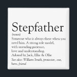 Aimant World's Best Ever Stepfather, Stepdad Definition<br><div class="desc">Personalise for your special stepfather,  stepdad,  or daddy to create a unique gift for Father's day,  birthdays,  Christmas or any day you want to show how much he means to you. A perfect way to show him how amazing he is every day. Designed by Thisisnotme©</div>