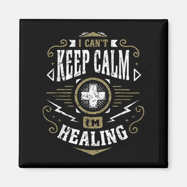 Aimant Wow Healer I Can't Keep Calm I'm Gaming  (Devant)