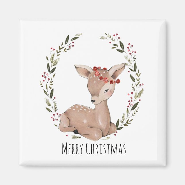 Aimant Wreath Deer (Devant)