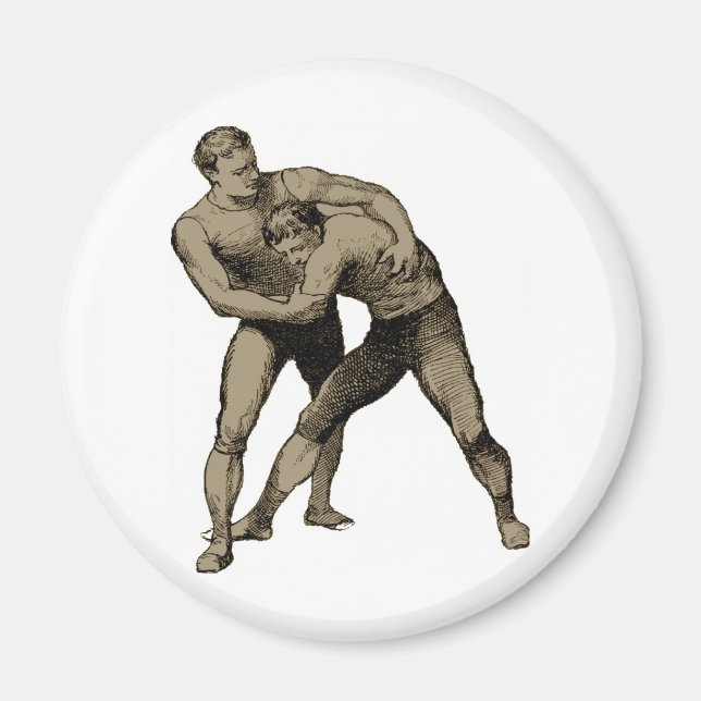 Aimant WRESTLER vintage (Devant)
