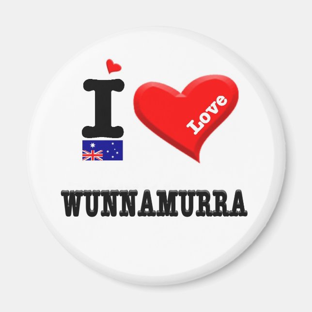 Aimant WUNNAMURRA - I Love (Devant)