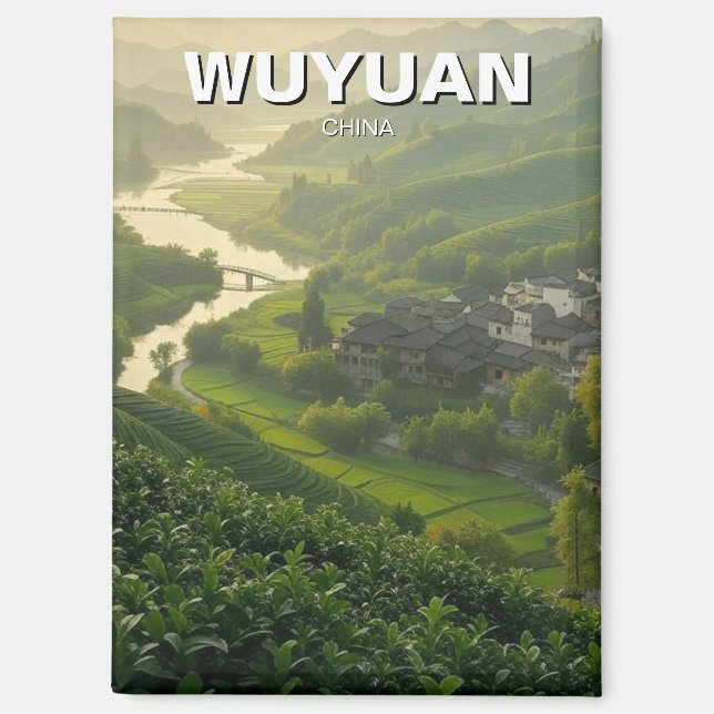 Aimant Wuyuan Jiangxi china Travel (Recto)