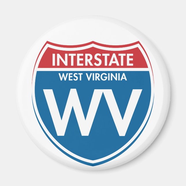 Aimant WV en Virginie-Occidentale Interstate (Devant)