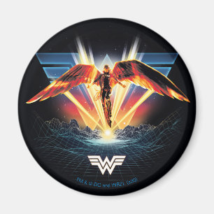 Aimant WW84 Retrowave Wonder Woman des années 80