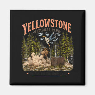 Aimant Wyoming Mountains National Park Ne Touchez Pas Les