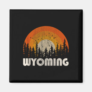 Aimant Wyoming - nature drôle vintage randonnée 60s 70s 8