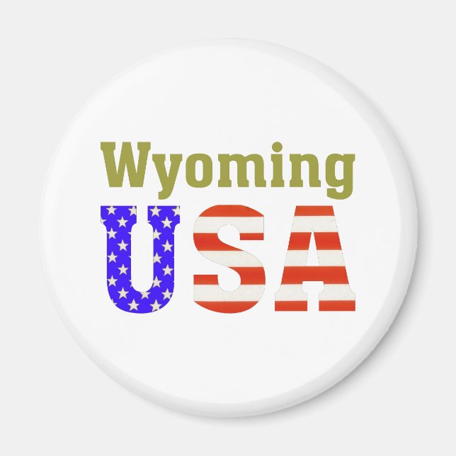 Aimant Wyoming USA ! (Devant)