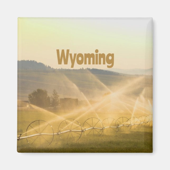 Aimant Wyoming Wild West Farm Land Ranch (Devant)