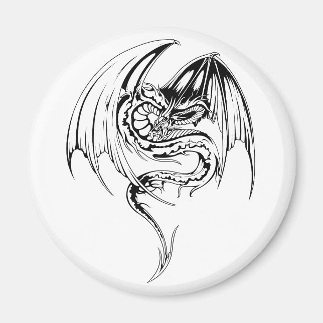Aimant Wyvern Dragon Sont Des Créatures Mythiques Imagina (Devant)