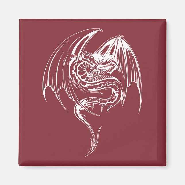 Aimant Wyvern Dragon Sont Imaginaires Mythiques Créatures (Devant)