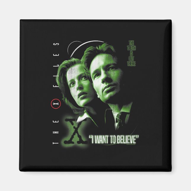 Aimant X-Files Je veux croire (Devant)
