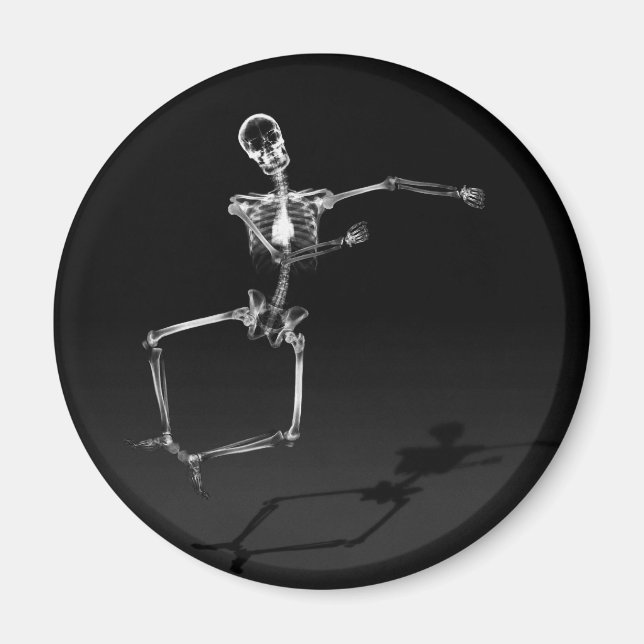 AIMANT X-RAY SKELETON JOY LEAP B&W (Devant)