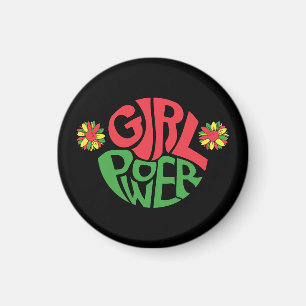 Aimant Xe Power fille Pi rouge noir vert