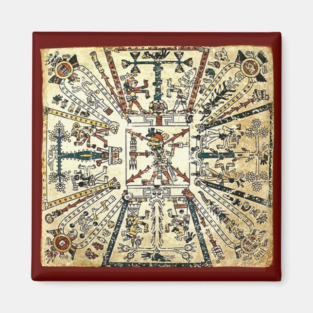 Aimant Xiuhtecuhtli Aztec Dieu de la mort (Devant)