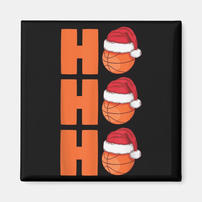 Aimant Xmas Père Noël Basket Noël  (Devant)