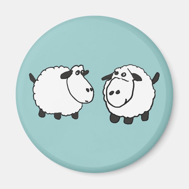 Aimant XX- Moutons funky (Devant)