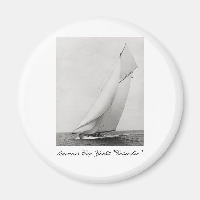 Aimant Yacht de Coupe des Amériques "Columbia" (Devant)