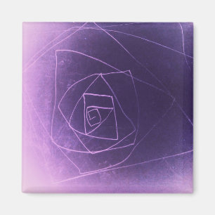 Aimant Yaie violet art abstrait couleur spirituelle