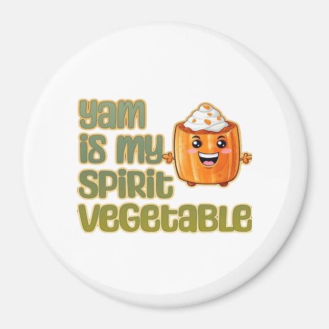 Aimant Yam Is My Spirit Vegetable Classic (Devant)