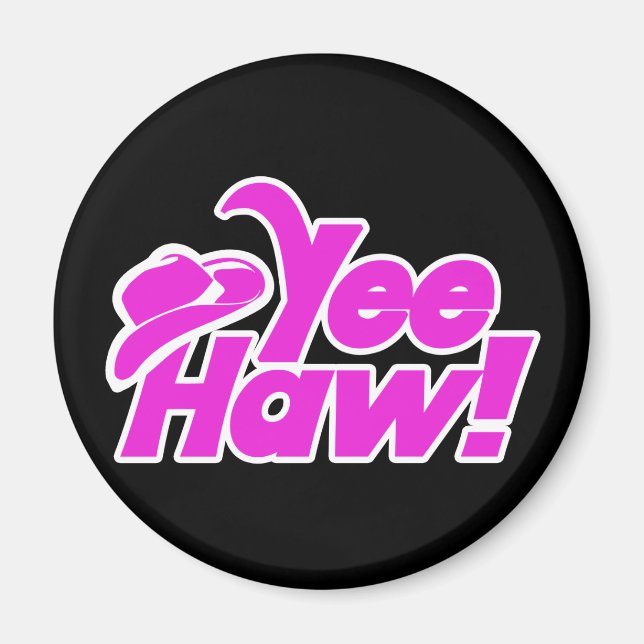 Aimant YeeHaw Gitty Up Cowgirl (Devant)