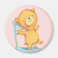 Yellow Bear Dance and Plays on Chair