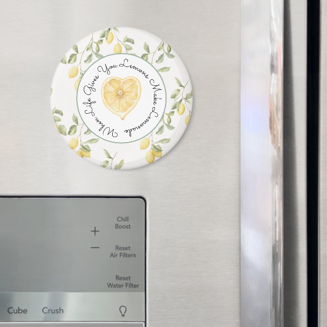 Aimant Yellow Lemons Fruit Lemonade (In situ (réfrigérateur))