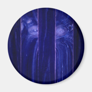 Aimant Yeti Face in Wooden Crate