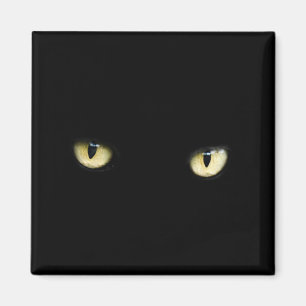 Aimant Yeux de chat noir Macro oeil chat