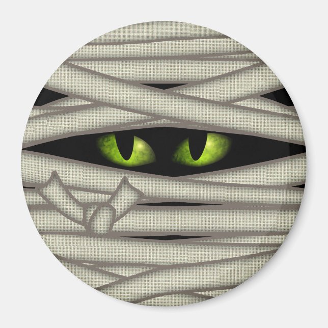 Aimant Yeux de maman Halloween Green ID685 (Devant)
