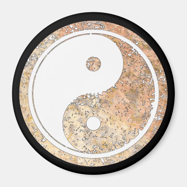 Aimant Yin et Yang Talking Canyons, Nouveau-Mexique (Devant)
