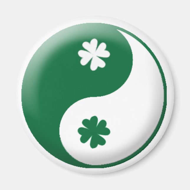 Aimant Yin ・ Yang Clover (Devant)