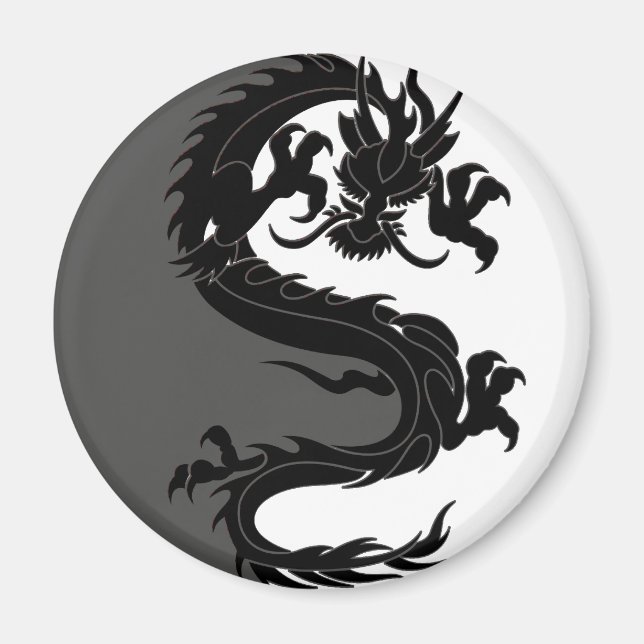 Aimant Yin Yang Dragon (Devant)
