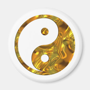 Aimant Yin & Yang GOLD faites votre propre arrière - pl