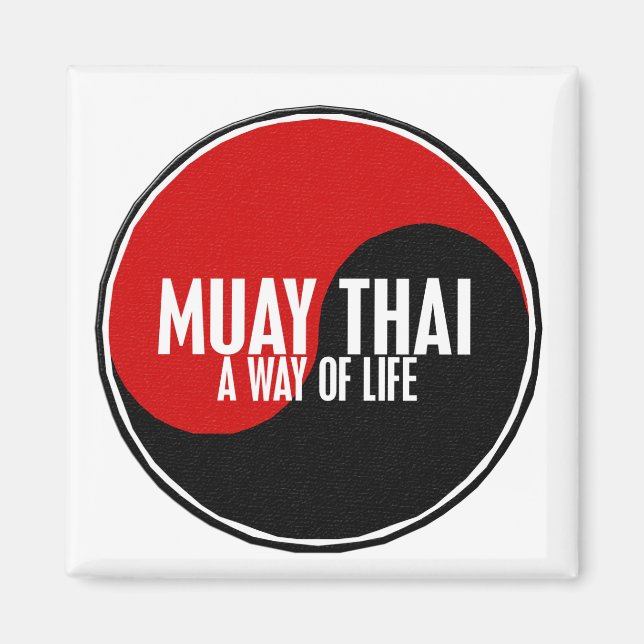 Aimant Yin Yang Muay Thai 1 (Devant)