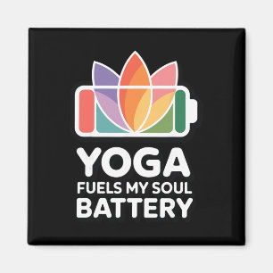 Aimant Yoga alimente mon âme Ttery - Citation de yogi spi