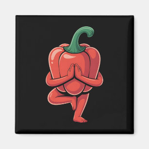 Aimant Yoga au poivron
