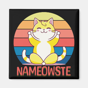 Aimant Yoga cat