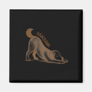 Aimant Yoga chiot pose du chien tête en bas méditation Pa