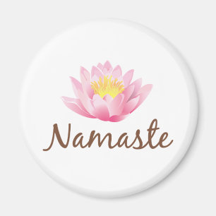 Aimant Yoga de fleur de Namaste Lotus