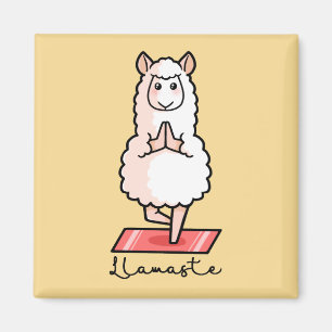 Aimant Yoga llama - Llamaste