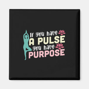 Aimant Yoga Lover   Si Vous Avez Une Pulse