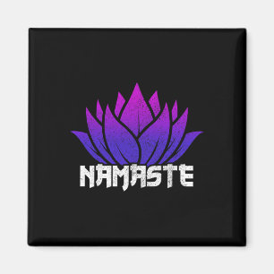 Aimant Yoga Namaste Bouddha Fleur de Lotus Bouddhisme Yog