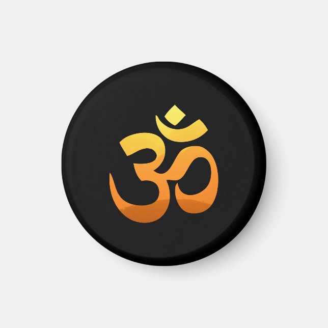 Aimant Yoga Om Mantra Symbole Asana Relax Méditation (Devant)