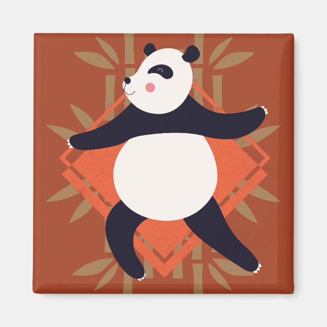 Aimant Yoga Panda (Devant)